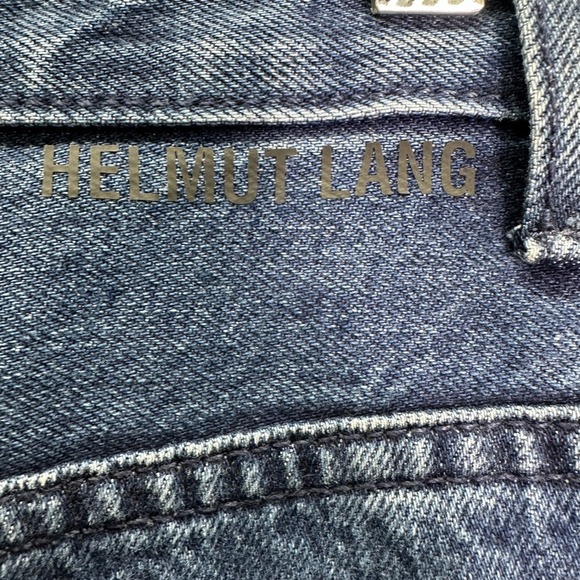 HELMUT LANG Indigo Blue Zip Leg Wide Leg Jeans Size 25 NWT M05DW204 MSRP $365 - Picture 6 of 8